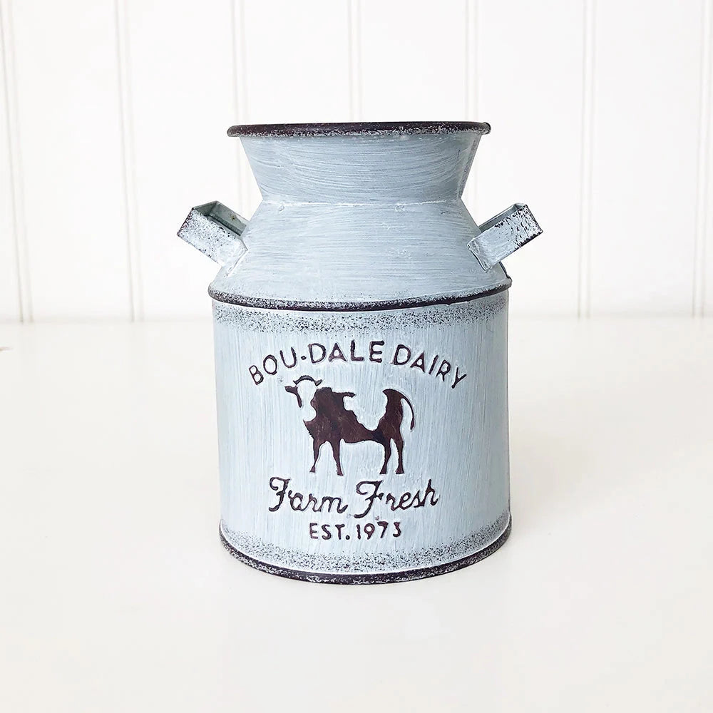 Decorative Milk Cans - Antique Metal