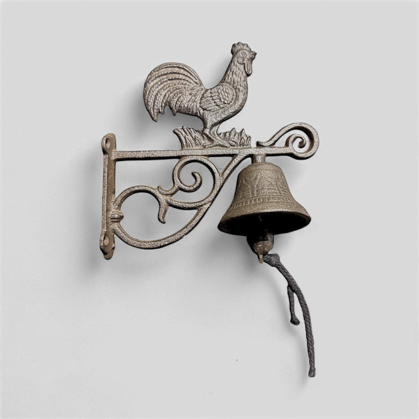 Rooster Doorbell, Cast Iron Farmhouse Porch Bell and Chime