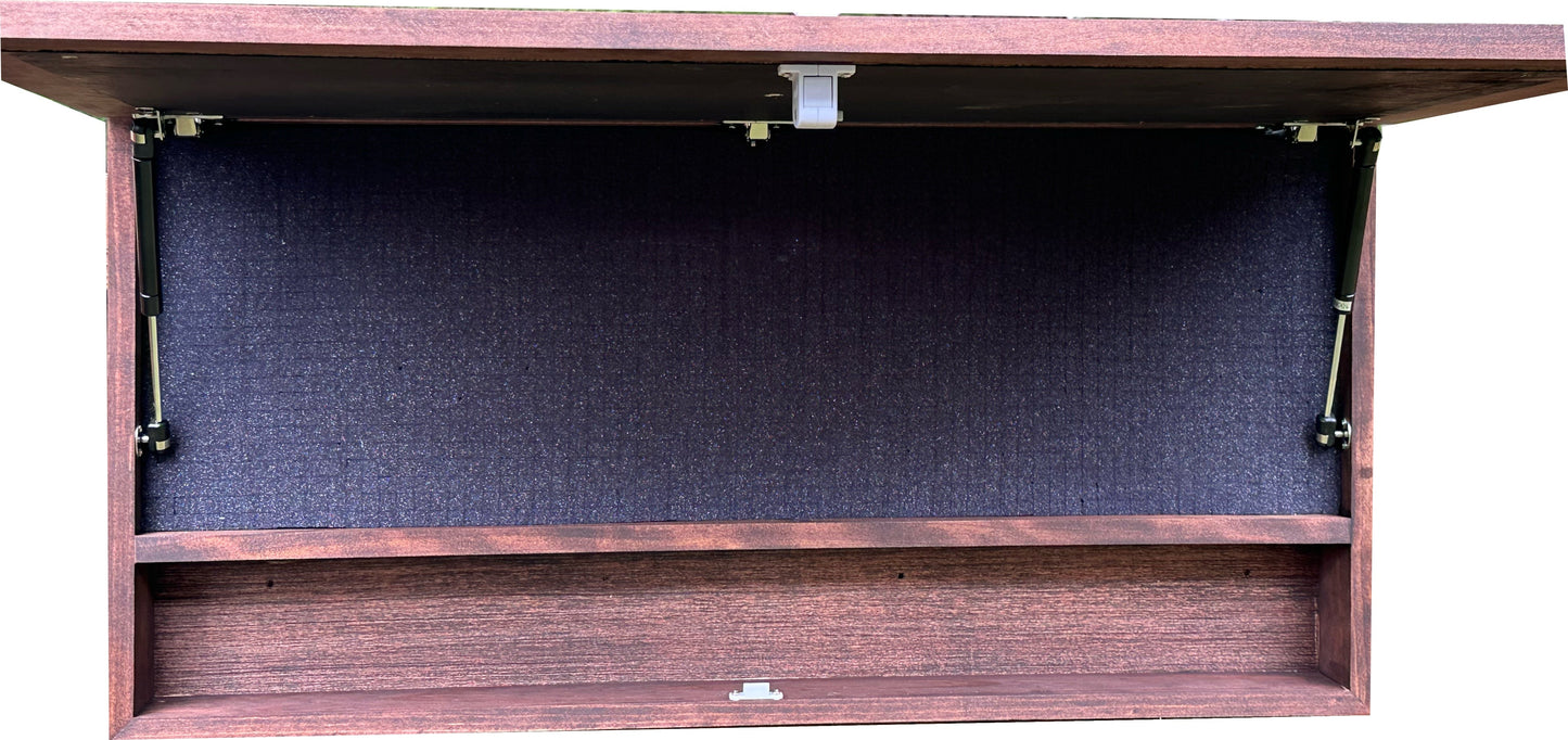 Birds in a Tree Large Gun Concealment Decor - Handcrafted Wooden Gun Cabinets - Gun Shelf Hidden Storage for Rifles, Shotguns, & Handguns - Quick Access Hidden Wall Safe