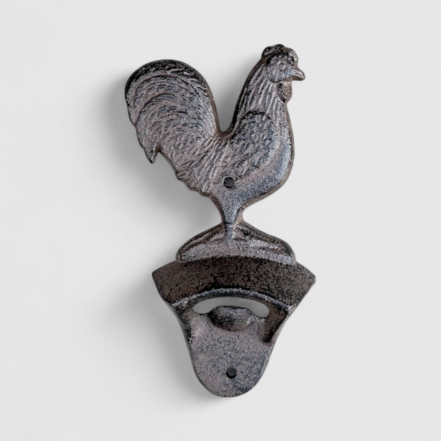 Rooster Bottle Opener, Cast Iron Farmhouse Kitchen Bar Tool
